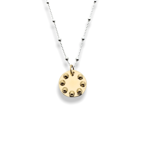 Colgante medallón ckakras oro