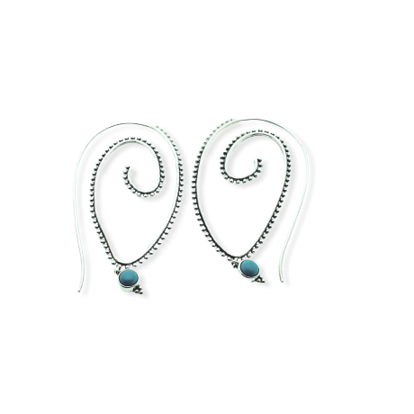 Pendientes gancho plata con...