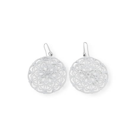 Pendientes plata Mandala
