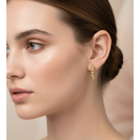 Criollas bolitas plata dorada