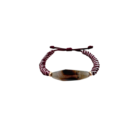 Pulsera ágata macramé...
